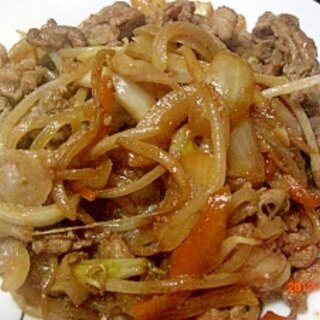 焼き肉のたれで野菜炒め☆